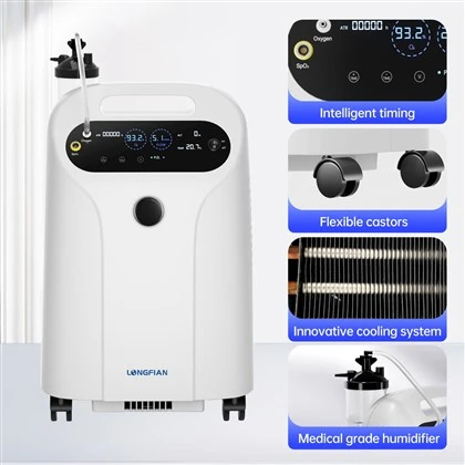 Saiz kecil yang paling berpatutan perubatan 5Liter Oxygen Concentrator 6-10 terapi oksigen psi